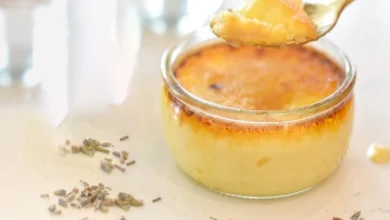 Receita de Crème brûlée de lavanda