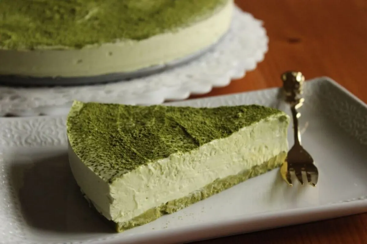 Receita de Cheesecake de Matcha